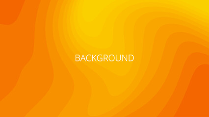Orange abstract background with sharp wavy lines and gradient transition, dynamic swirl shape. Inclined bends