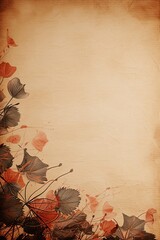Vintage Paper Texture Background with Quill Pen and Book