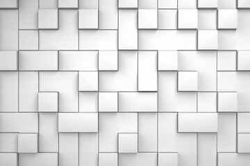 White 3D Geometric Pattern Background, 3D Abstract Geometric Wallpaper, Modern Wall Texture Design...