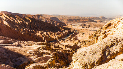Fototapeta premium Asphalt road through Atacama Desert near San Pedro de Atacama, Chile