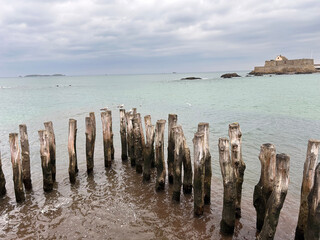 paysage de saint Malo en Bretagne - France