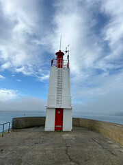 phare, lumière, côte, navigation, architecture, littoral, océan, mer, paysage, tour, port, repère , Saint Malo