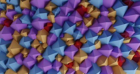 Abstract background made with triangles. 3D render illustration