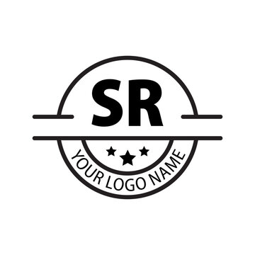 letter SR logo. SR. SR logo design vector illustration for creative company, business, industry