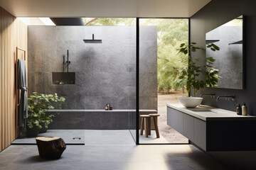 Eco-Friendly Bathroom, Modern Fixtures and Smart Mirrors