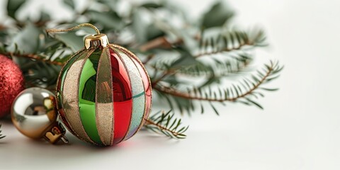 A close up of a christmas ornament on a table.
