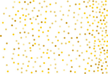 Background with Golden glitter, confetti. Gold polka dots, circles, round. Typographic design. Bright festive, festival pattern for party invites, wedding, cards, phone Wallpapers. Vector illustration - 767358071