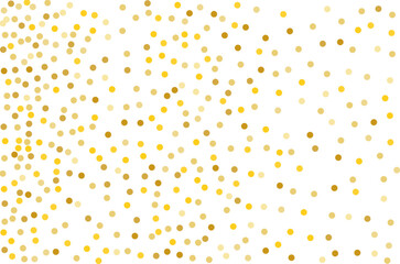 Background with Golden glitter, confetti. Gold polka dots, circles, round. Typographic design. Bright festive, festival pattern for party invites, wedding, cards, phone Wallpapers. Vector illustration - 767358075