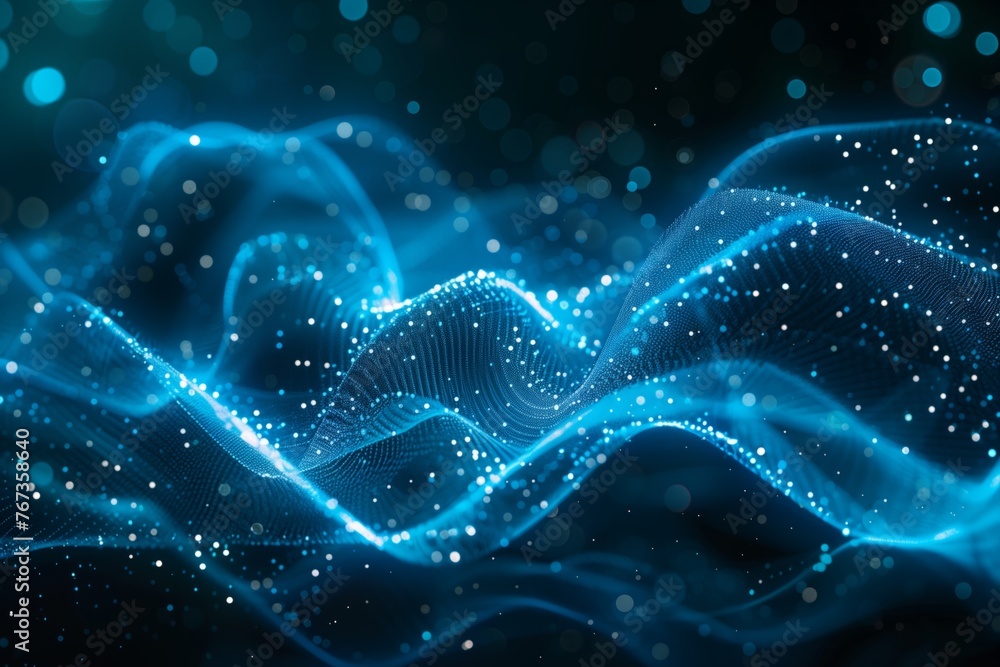 Poster abstract digital growing arrows up graph chart on technological blue low poly wireframe background. 