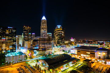 Charlotte, North Carolina, USA downtown skyline.