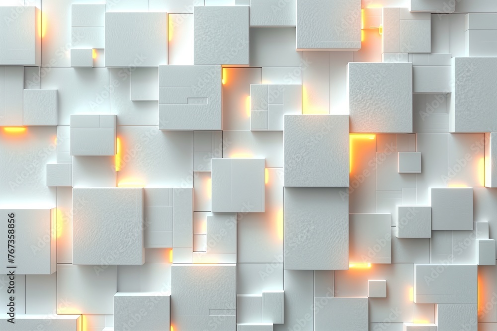 Poster digital hexagon abstract background
