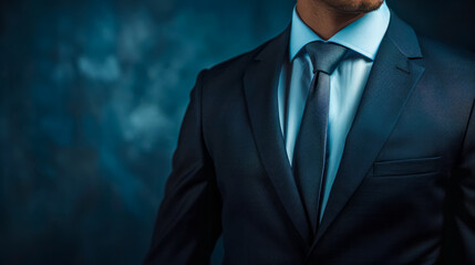 Confident businessman in a stylish suit