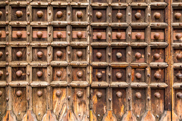 Detail form an ancient church door - 767359225