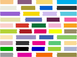 vector colorful sticky tapes. paper stickers