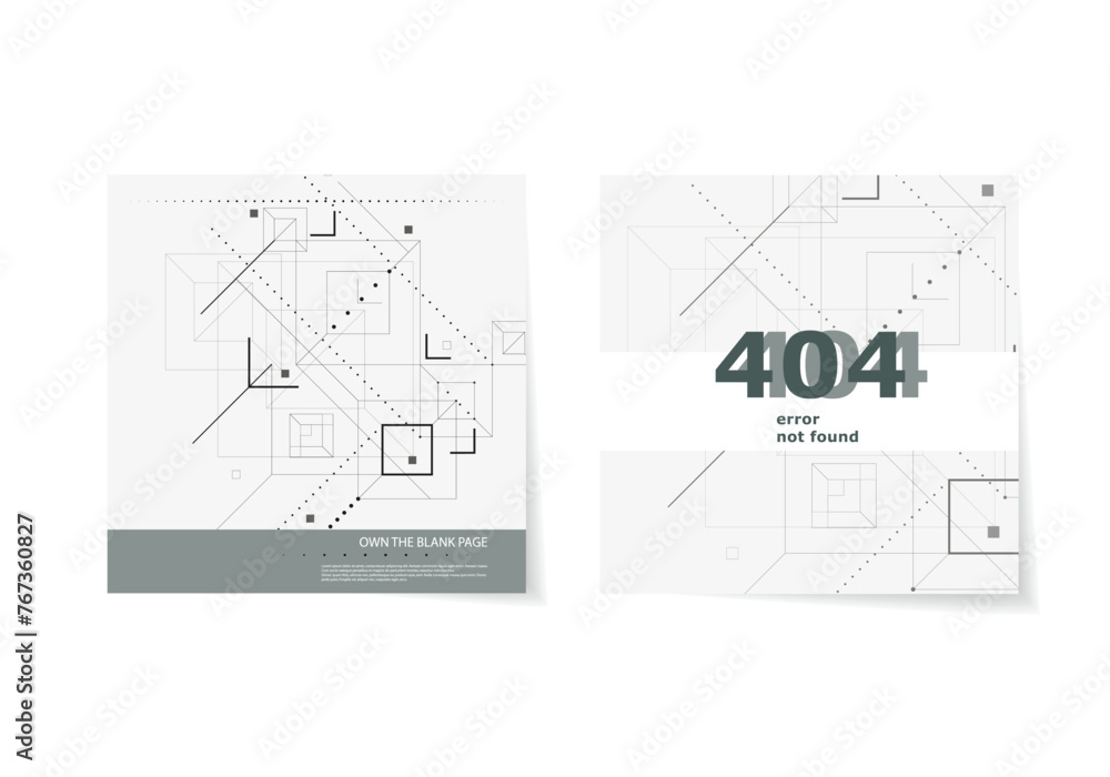 Aufkleber white background with lines, dots, squares and circles that meet fancy beautiful pattern.