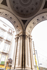 Exterior view of the Naples Cathedral, Naples, Italy