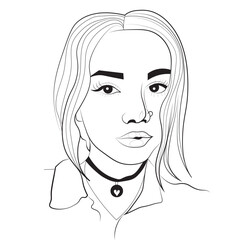 portrait of the girl