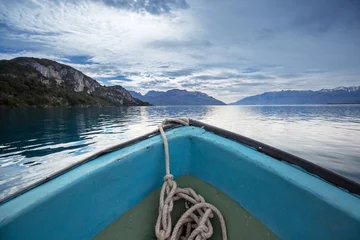 Fotobehang Boat in Chile © Galyna Andrushko