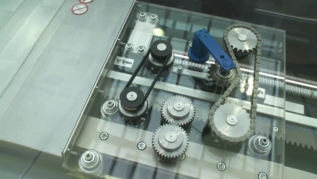 gear shaft on industrial model