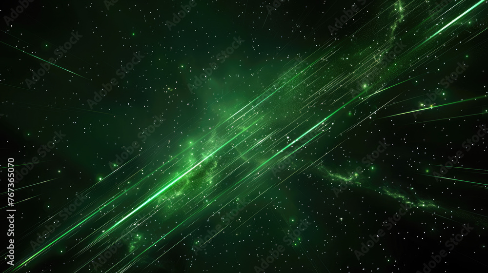 Canvas Prints cyber data abstract background, dark digital space with green laser light. theme of network, future,