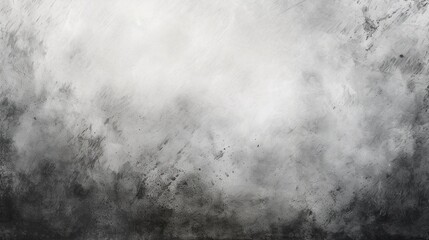 Obraz premium Abstract watercolor black grunge texture on a white canvas.