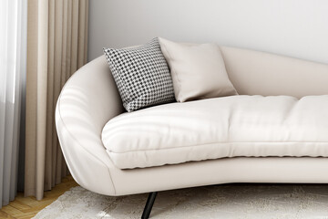 white sofa in a room