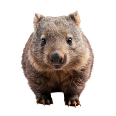 Fototapeta premium Wombat isolated on transparent background.