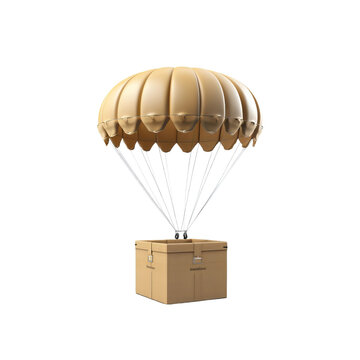 parachute in the sky