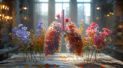 lungs abstract