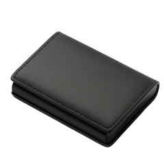 black wallet isolated on white