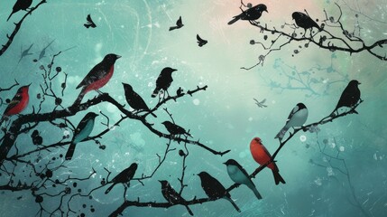 birds in nature