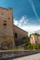Castel Sant'Elmo is a medieval fortress located on Vomero Hill, Naples, Italy - 767373223