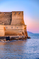 Castel dell'Ovo, lietrally, the Egg Castle is a seafront castle in Naples, Italy - 767378893