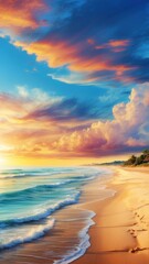 Sunshine on a beautiful sandy beach