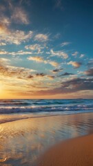 Obraz premium Sunshine on a beautiful sandy beach