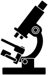 laboratory illustration research silhouette science logo microscope icon medicine outline medical lab scientist test health pathology equipment microbiology analysis shape technology sample scientific
