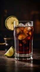 Cuba Libre Cocktail at the beach bar.