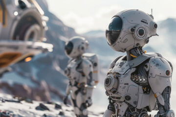 AI Robots on Alien Terrain