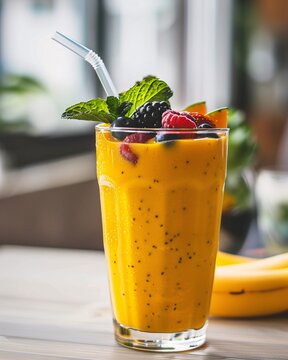 Orange Tropical Fruit Smoothie