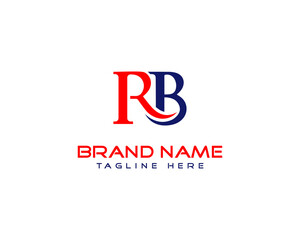 Initials letter RB logo design vector concept template.