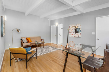 Interior shot of a Modern home in Malibu