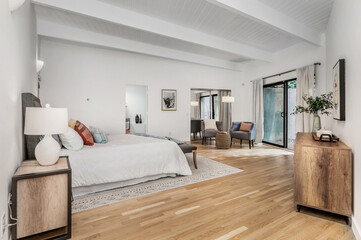 Interior shot of a Modern home in Malibu