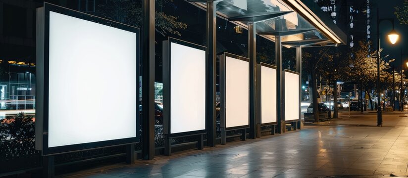 Mockup for outdoor advertising