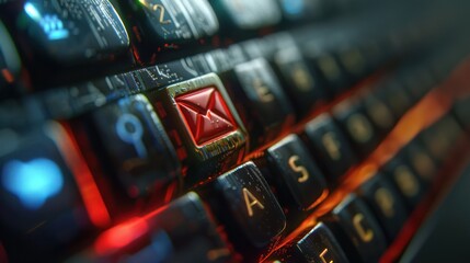  Close-up of a screen showing an email being marked as unread again