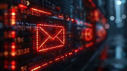 Obraz premium Close-up of a screen showing an email being marked as unread again