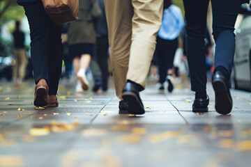 Fototapeta premium 街の中 人混み