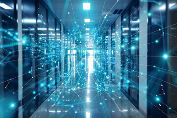 Modern Data Center Corridor