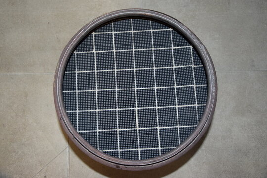 Truck DPF closeup, FAP, Diesel Particulate Filter, clean filter DPF from truck from above.
