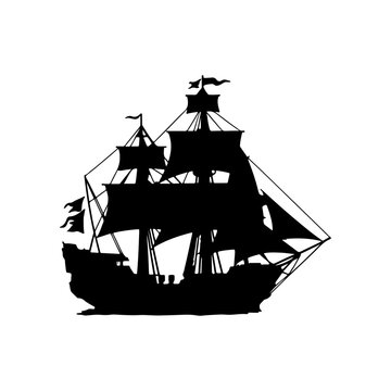 recommend clip art: silhouette of a ship