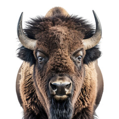 Bison isolated on transparent background